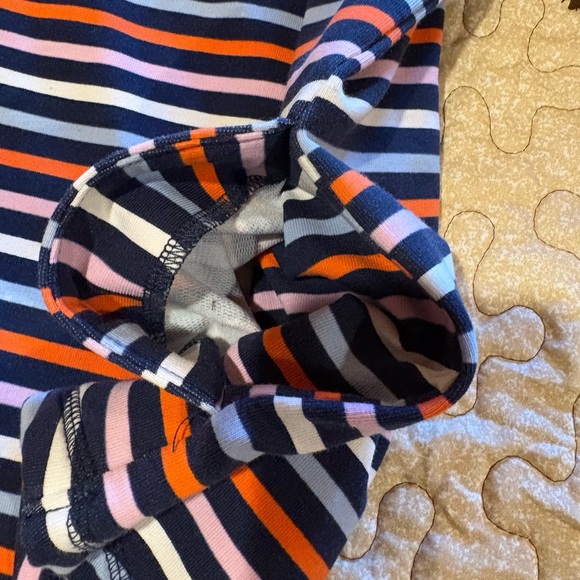 St. John's Bay L Classic 1/4 Zip Long Sleeve Striped Shirt Multi Color women’s - Picture 3 of 8